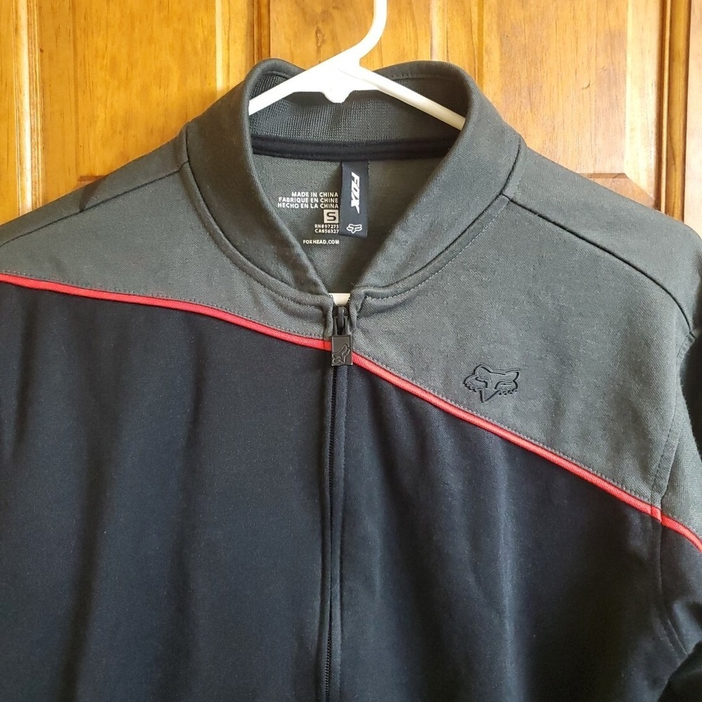 Vintage Fox Racing Retro Full Zip Track Jacket Mens Size Small Long Sleeve